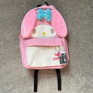 💕My Melody Fuzzy Strawberry Backpack🍓